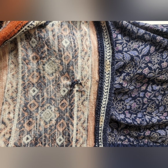 Lucky Brand Boho South Western Short Sleeve Tee sz L - Picture 13 of 13